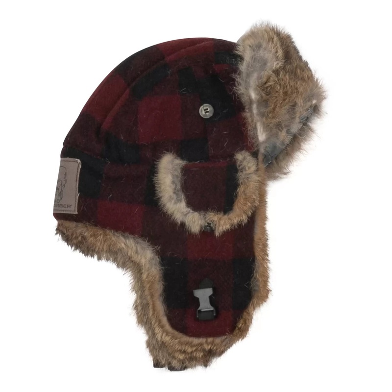 Mad Bomber Rabbit Fur Lined Wool Hat