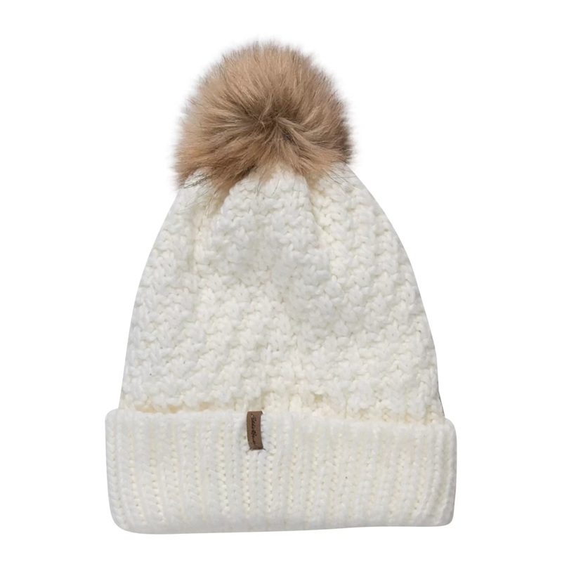 Eddie Bauer Cabin Faux Fur Pom Beanie - Women's