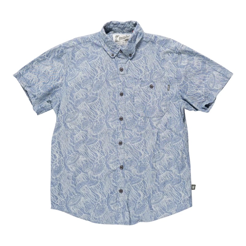 Howler Brothers Jellyfish Short Sleeve Chambray Shirt - Men's