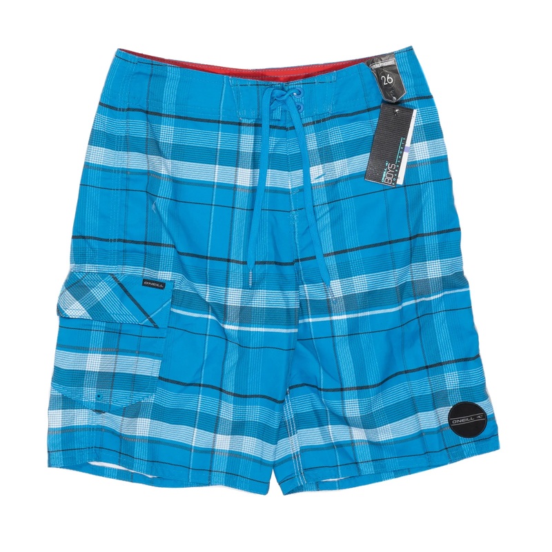 O'Neill Santa Cruz Plaid Board Shorts - Boys'