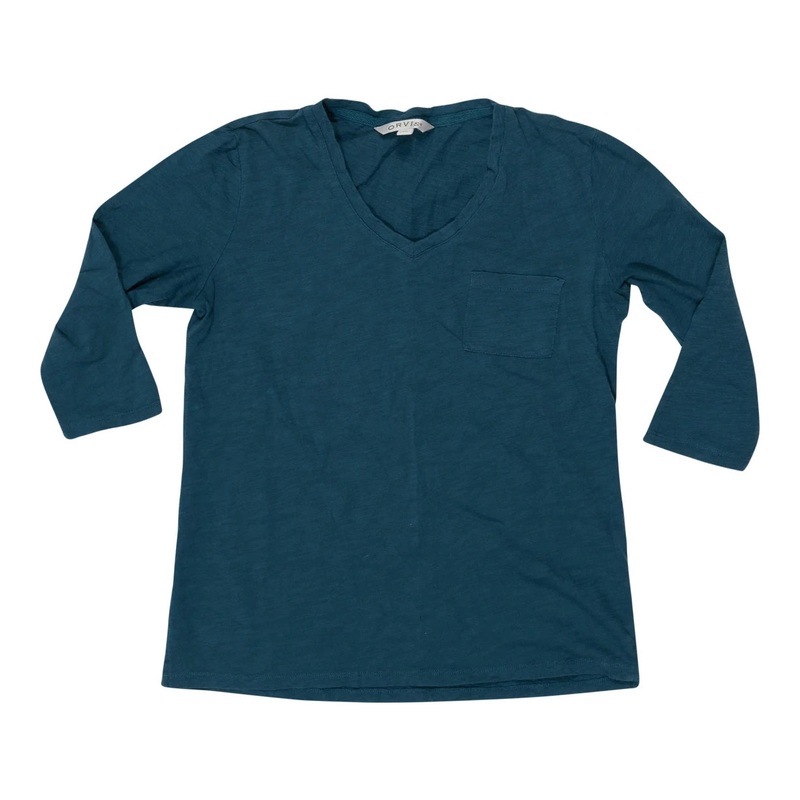 Orvis Perfect Relaxed V Neck 3/4 Sleeve Tee