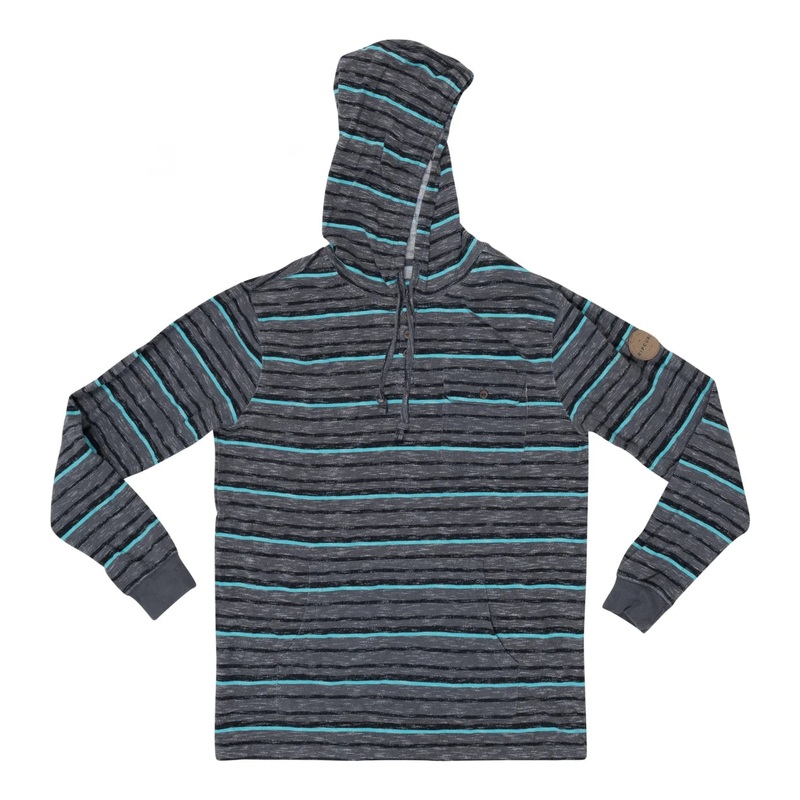 Rip Curl Double Striped L/S Henley Hoodie - Men's