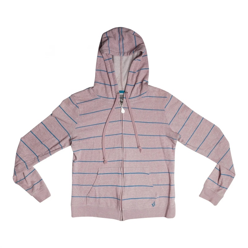 Volcom Moclov Striped Full-Zip Hoodie
