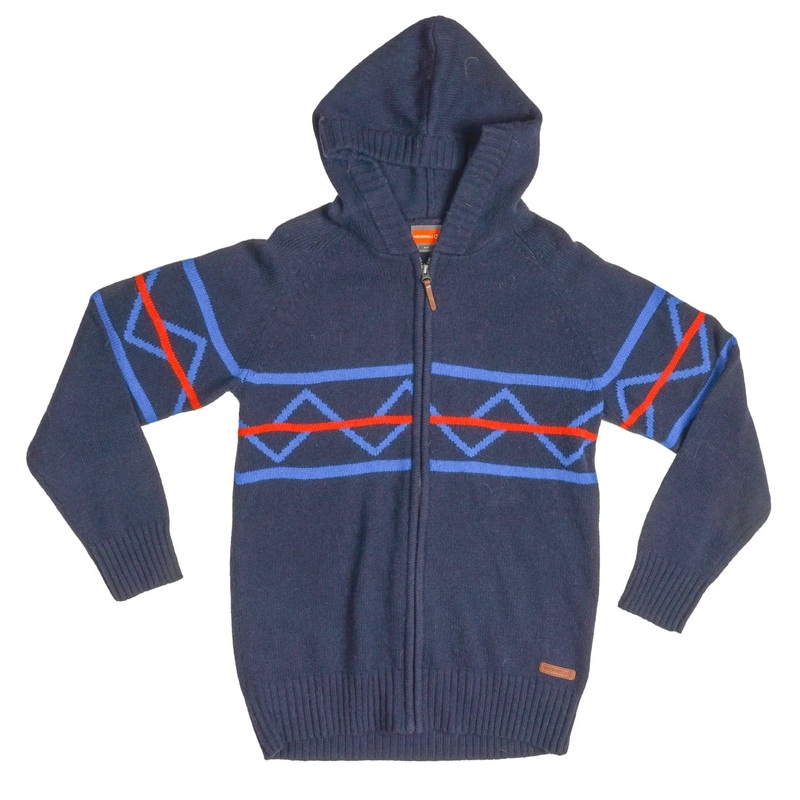 Merrell Wool Blend Full Zip Hooded Sweater - Men's