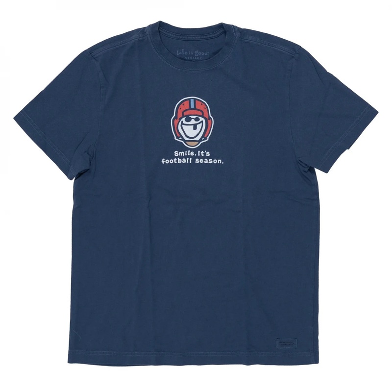 LIFE IS GOOD Football Icon S/S Tee
