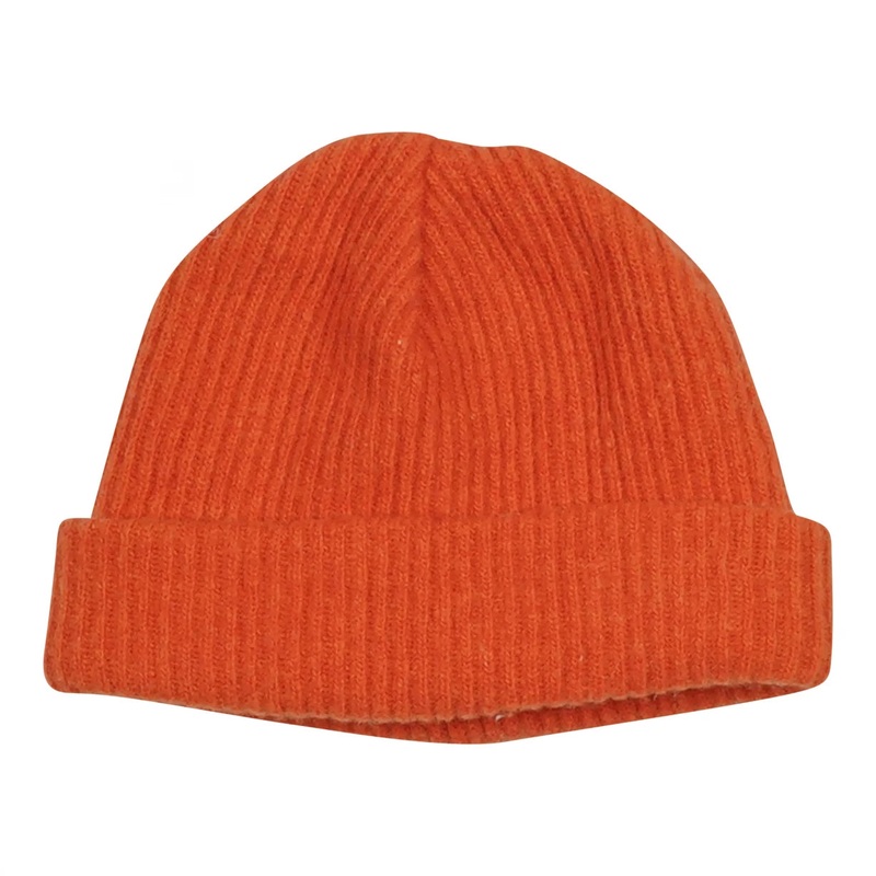 Ganni Oversized Wool Rib Knit Beanie