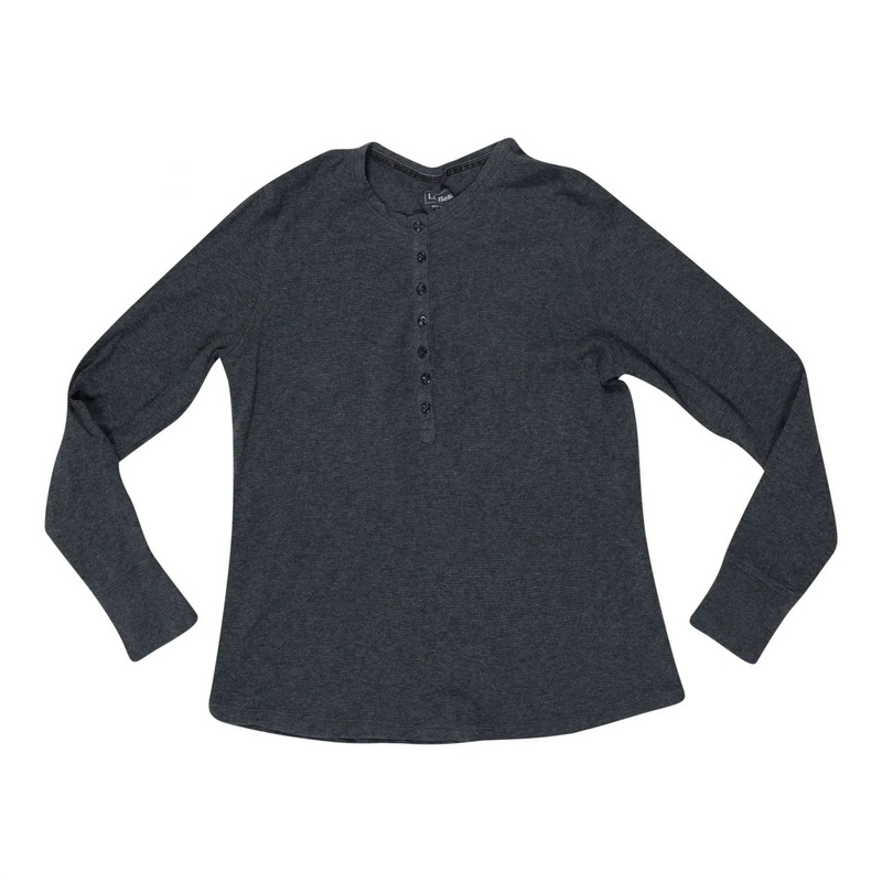 L.L.Bean Waffle Knit Henley
