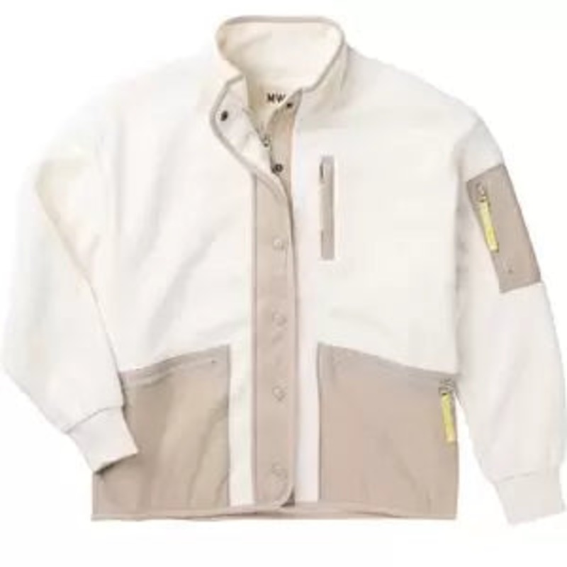 Madewell Drapey Sherpa Buick Snapfront Jacket