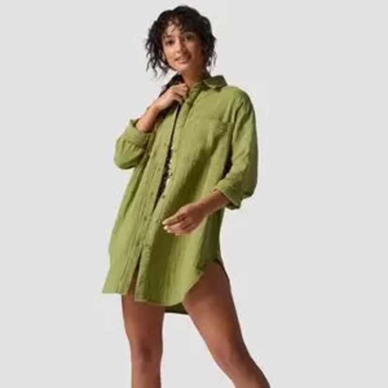 Backcountry Long Cotton Gauze Long-Sleeve Button-Down