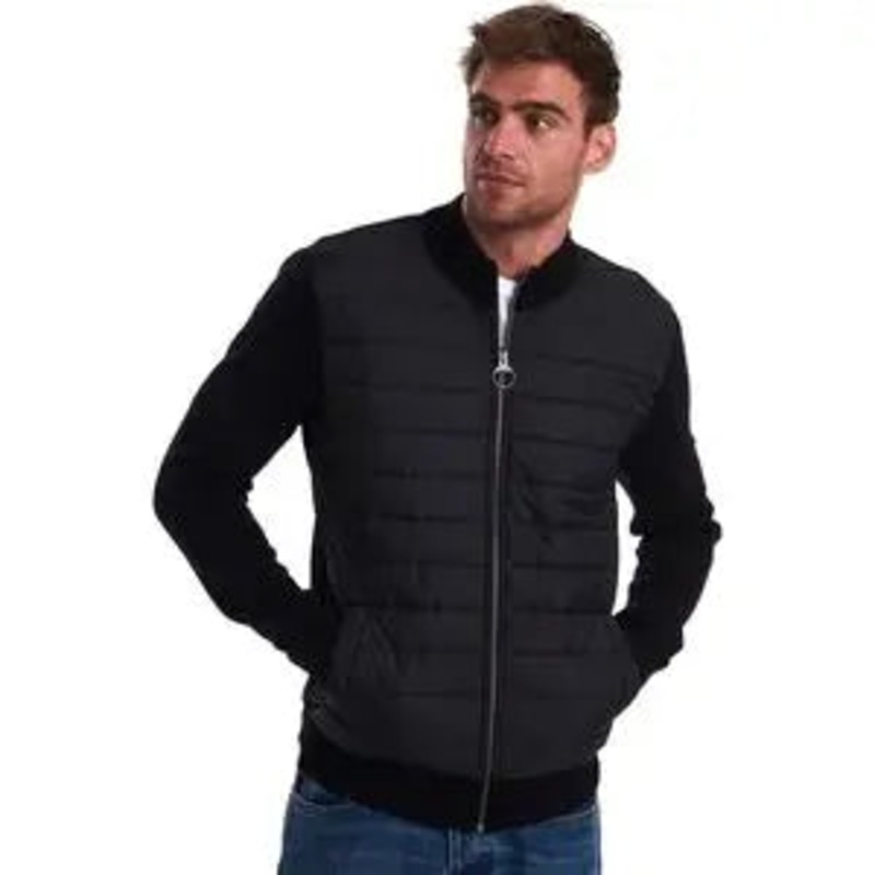 Barbour Carn Baffle Zip-Thru Sweater