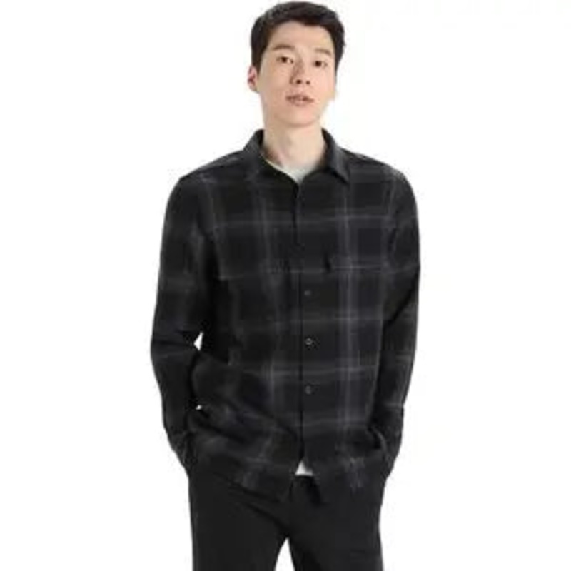 Icebreaker Dawnder Long-Sleeve Plaid Flannel Shirt