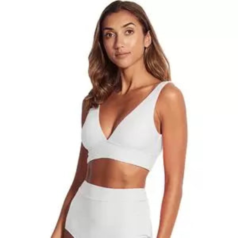 Seafolly Capri Sea V-Neck Crop Bikini Top