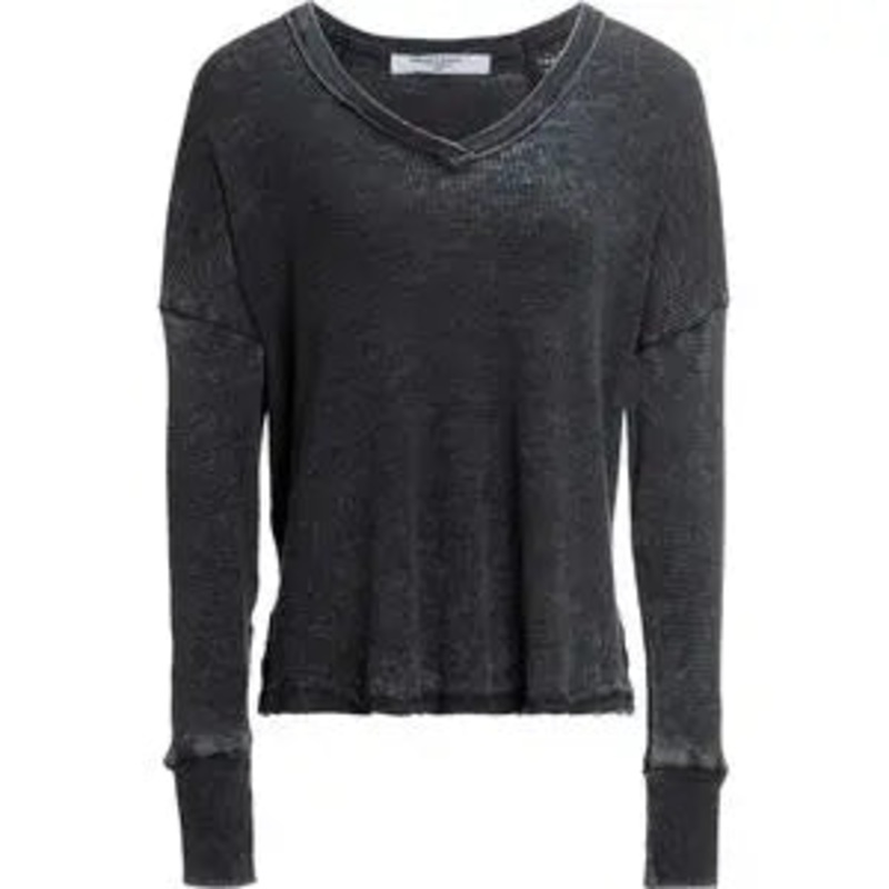 Project Social T Jocelyn V-Neck Thermal Long-Sleeve Top