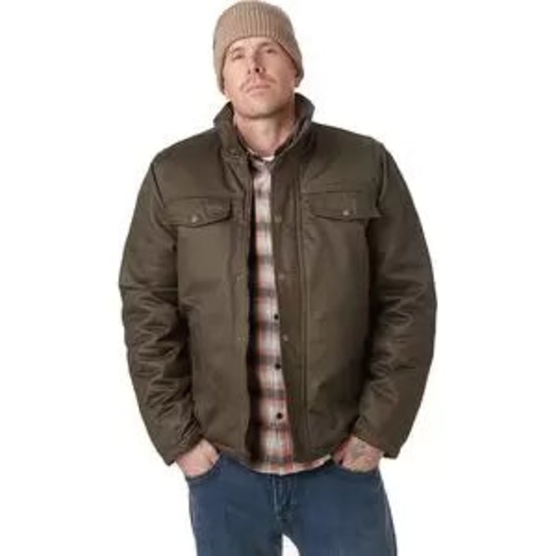 Stoic Coated Cotton Sherpa-Lined Jacket