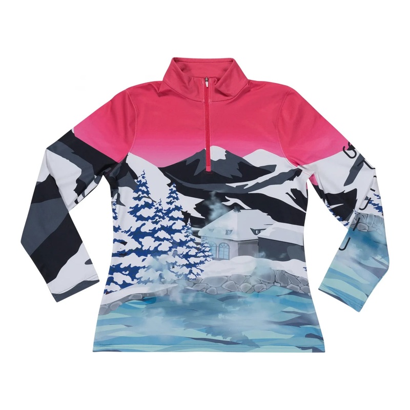 Spyder Apres Half Zip T-Neck Top