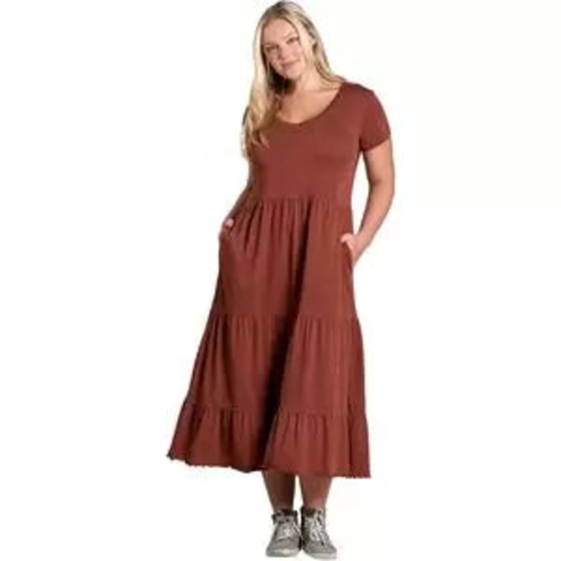 Toad&Co Primo Tiered Midi Dress