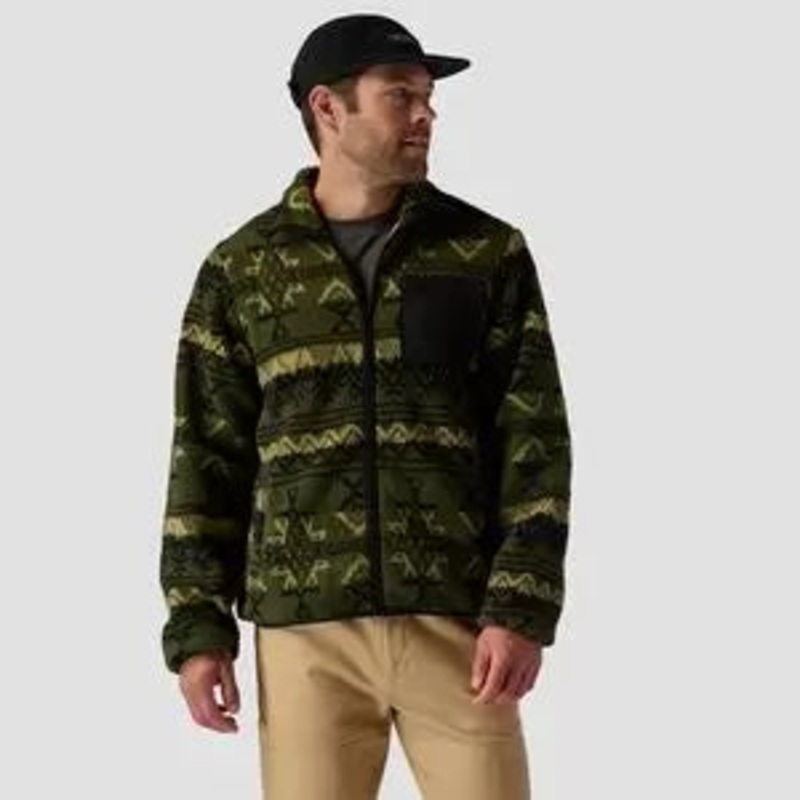 Stoic High Pile Printed Fleece Jacket