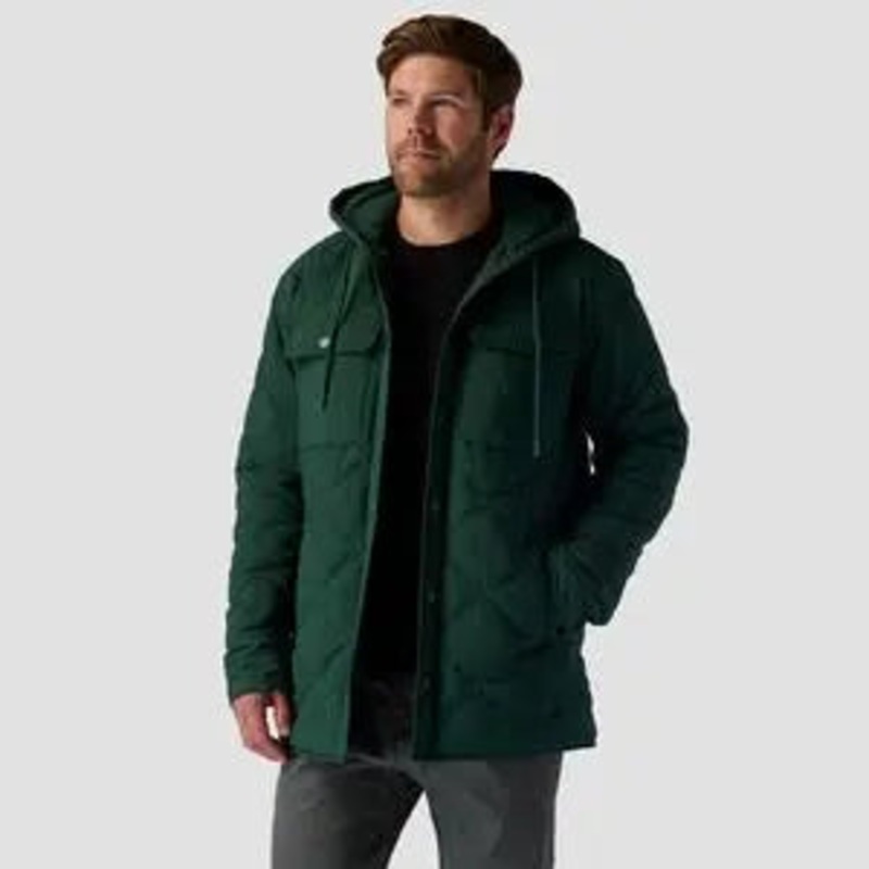 Stoic Quilted Hooded Snap Jacket