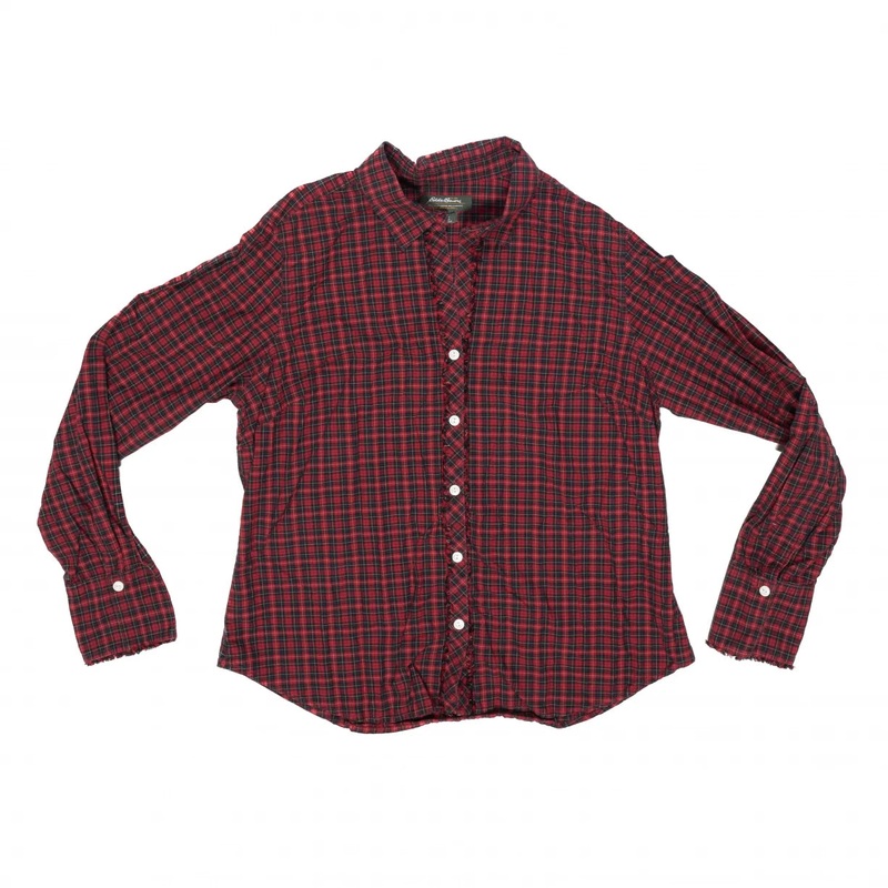 Eddie Bauer Ruffle Button Down Shirt - Women's