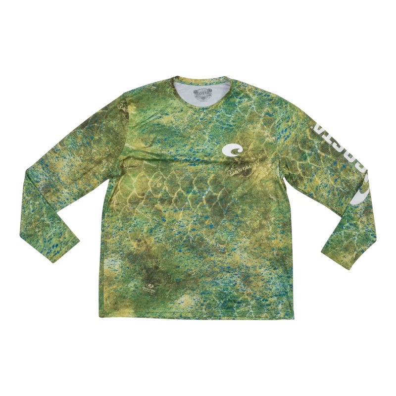 Costa Mossy Oak Coastal Tech Crew Performance Long Sleeve Shirt - Men's