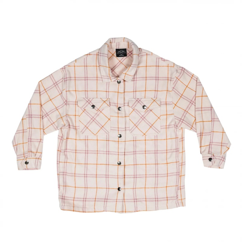 HFX Snap Button Collared Shirt Jacket - Women's
