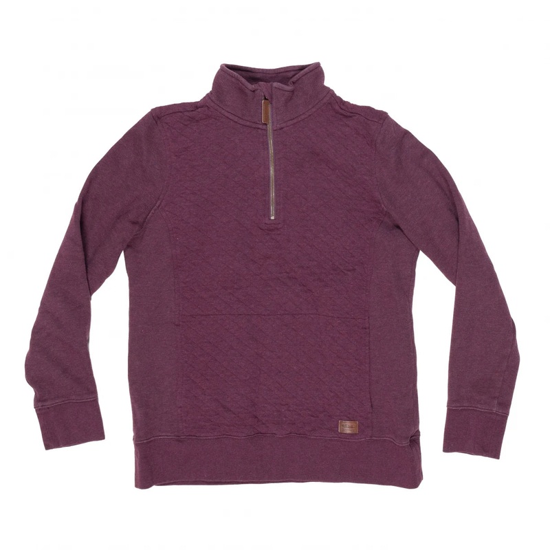L.L. Bean Quilted Quarter-Zip Pullover - Women's