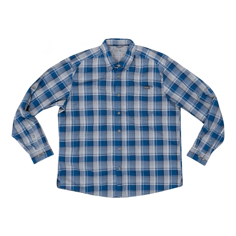 Eddie Bauer Pack It Seersucker Sleeve Shirt - Men's